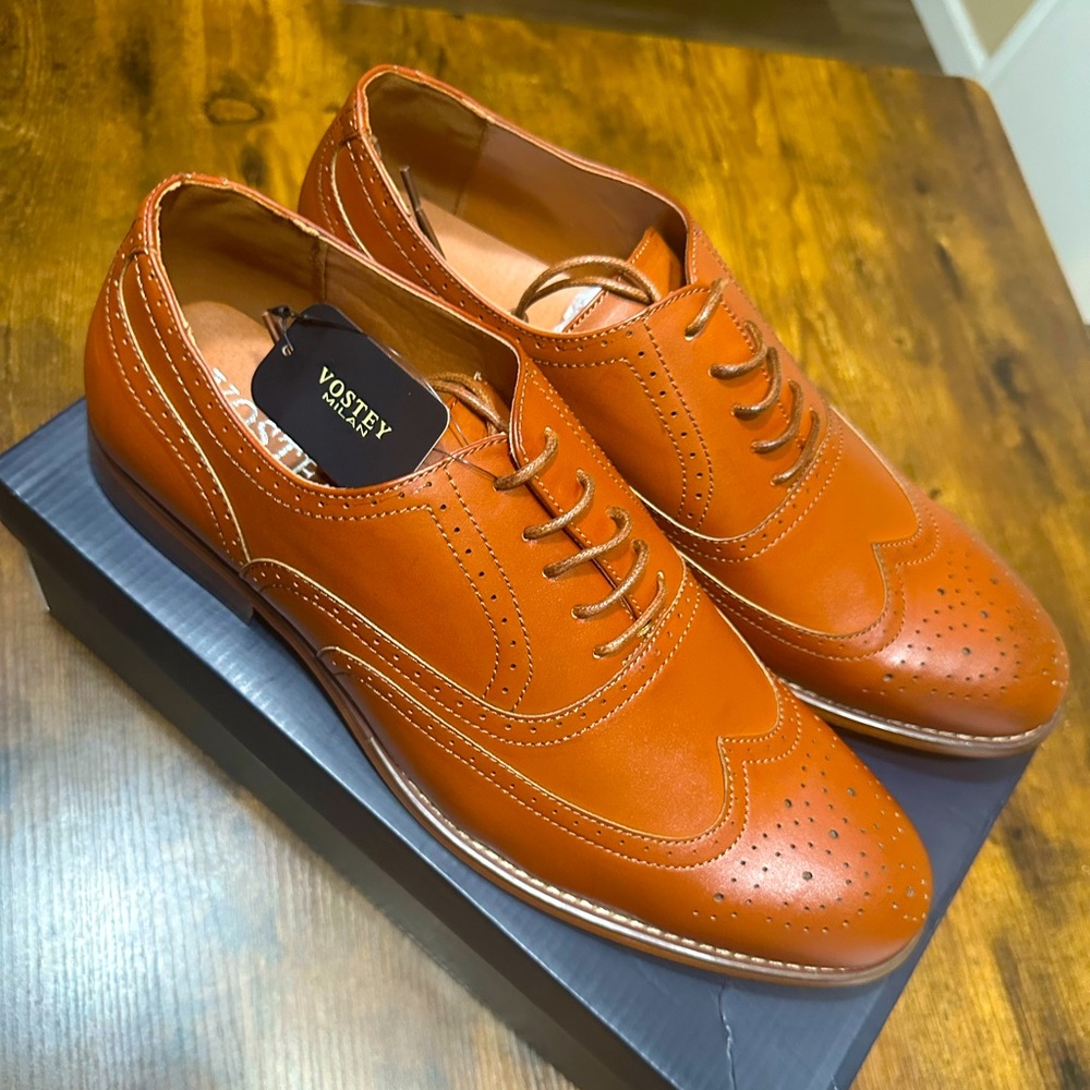 Vostey Cognac Low Dress Shoes … Sz 13